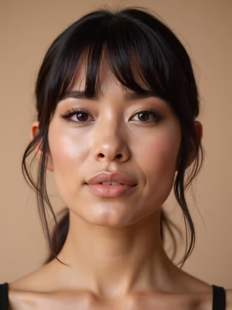 elegant bangs for weddings