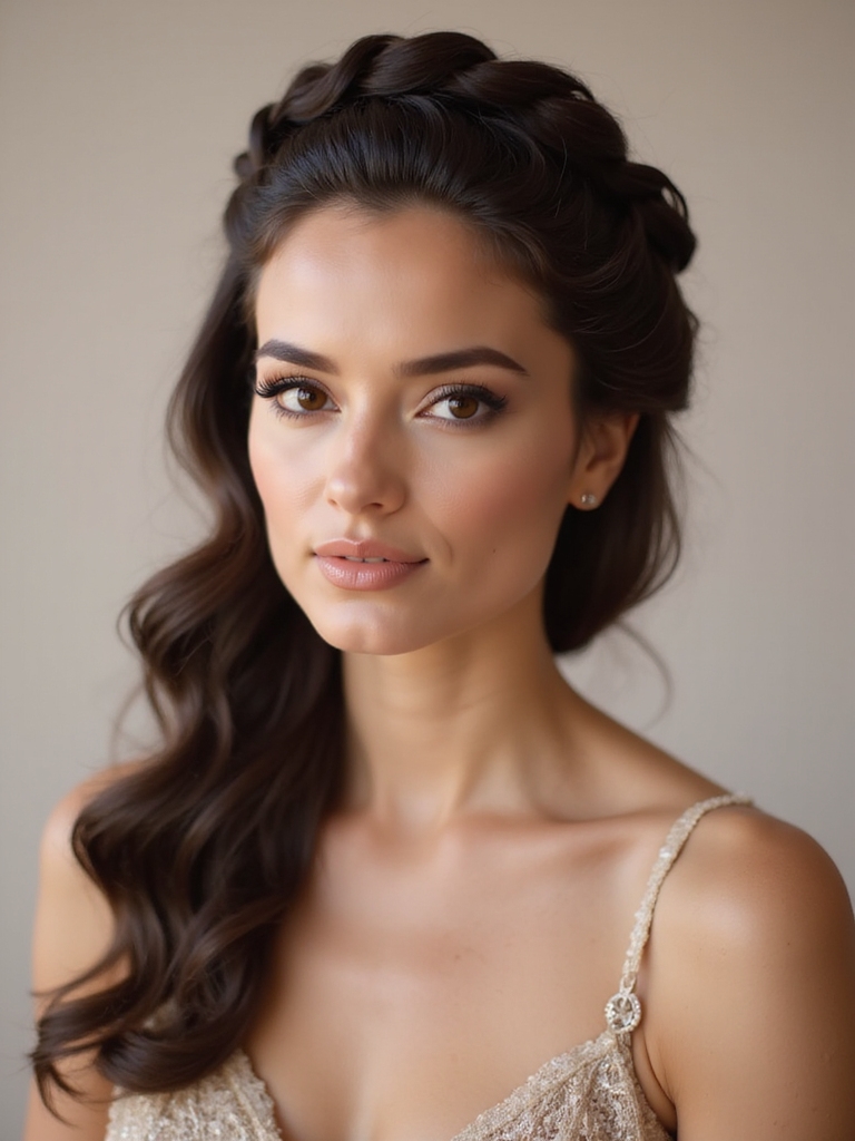 elegant braided crown hairstyle
