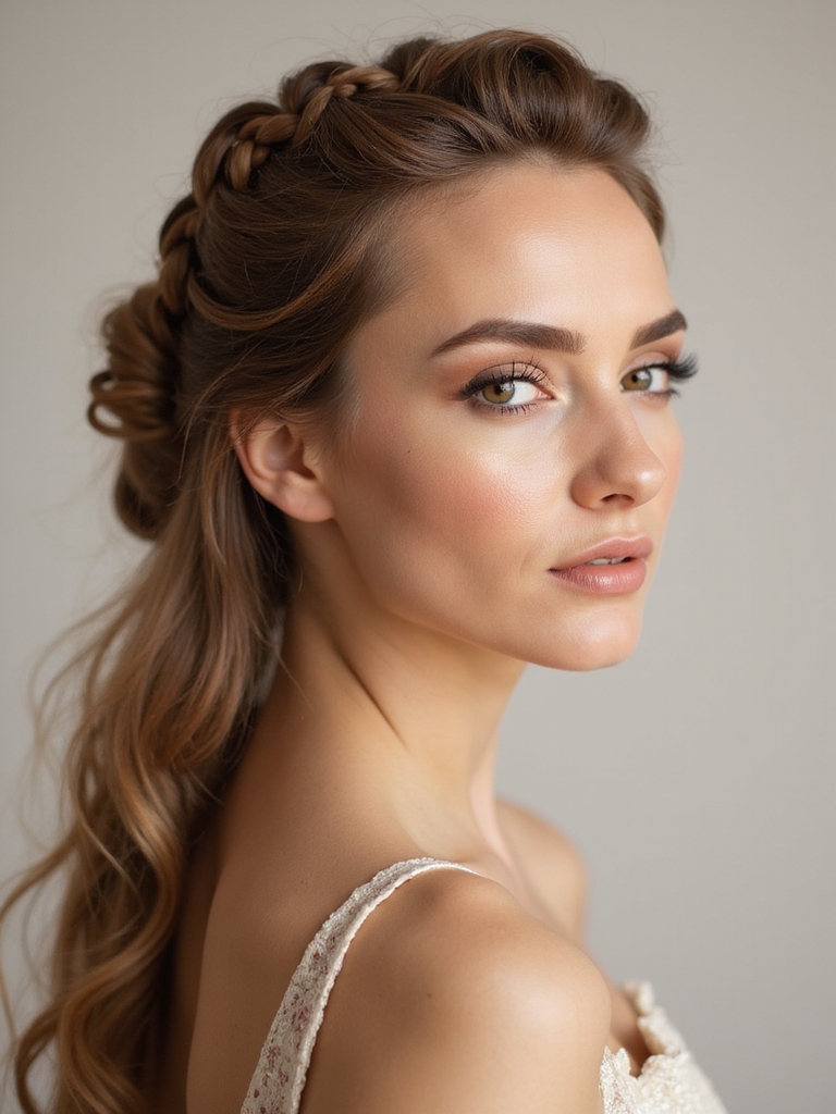 elegant braided crown tutorial