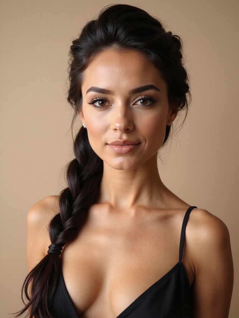elegant braids for cocktails