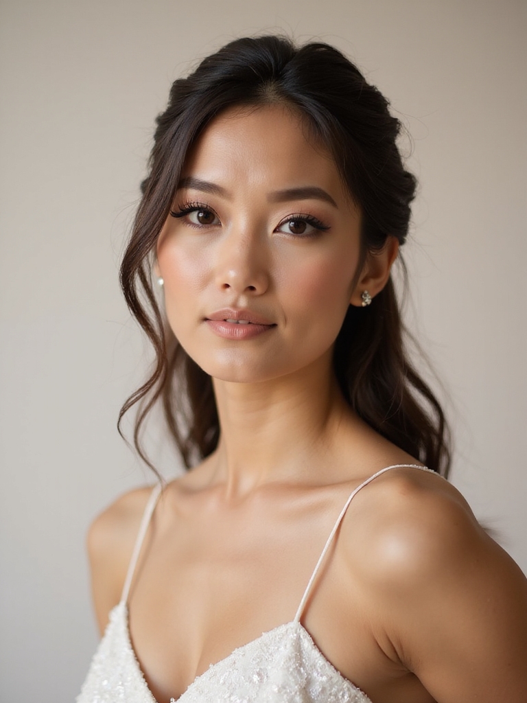 elegant bridesmaid hairstyle choice