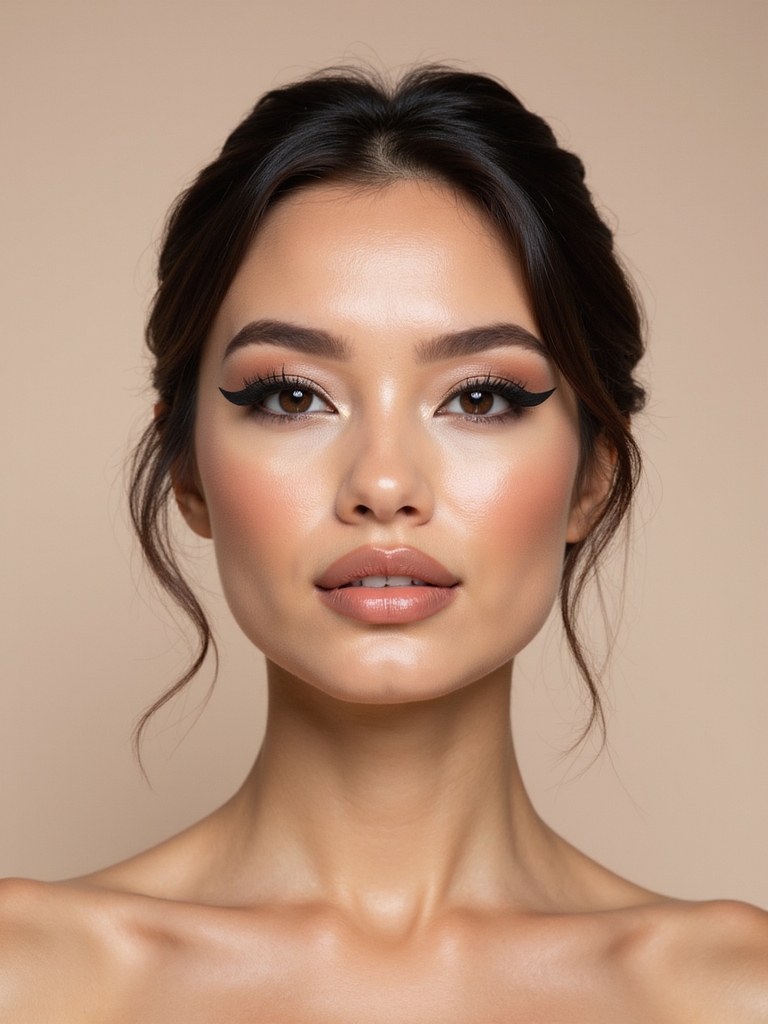 elegant cat eye bridal eyeliner