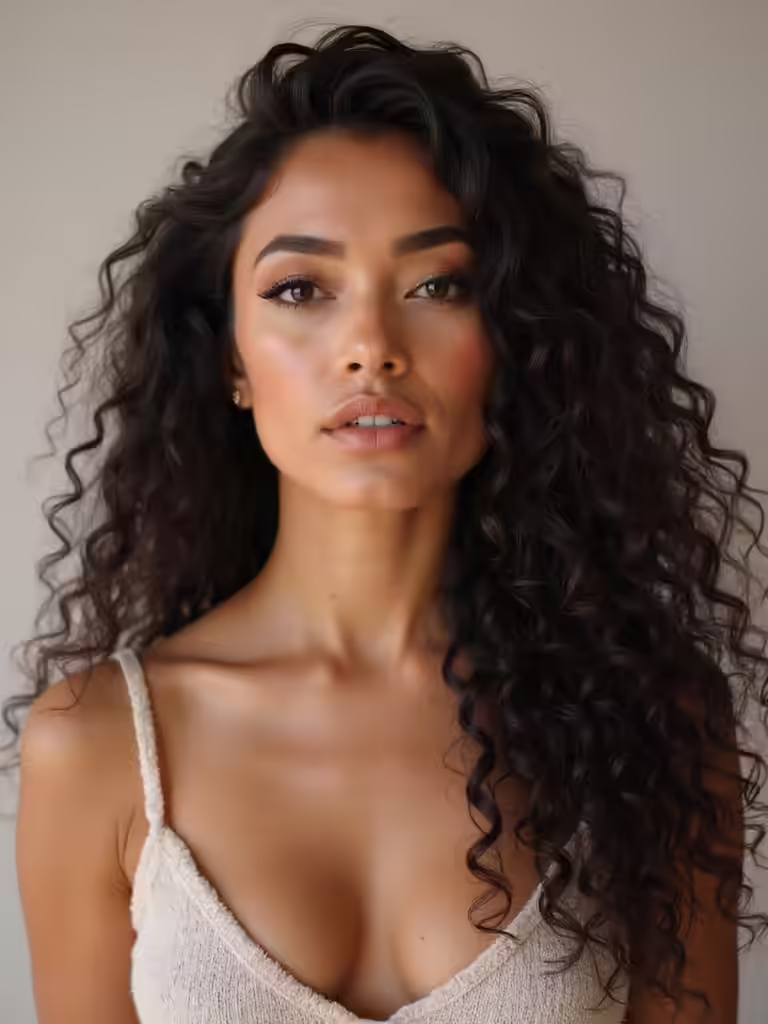 elegant curly wedding styles