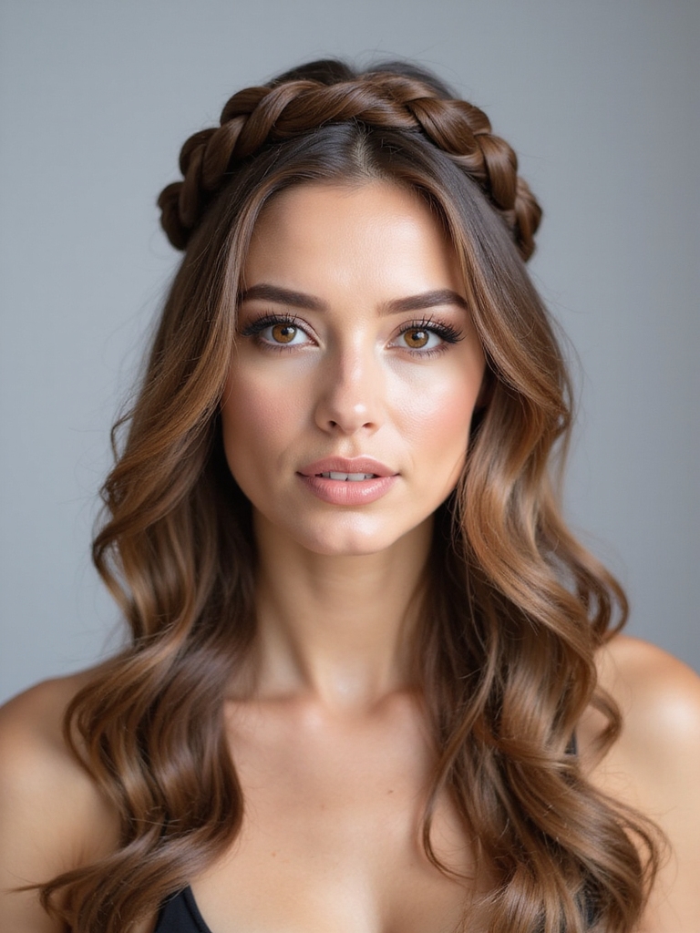elegant dutch braid headband