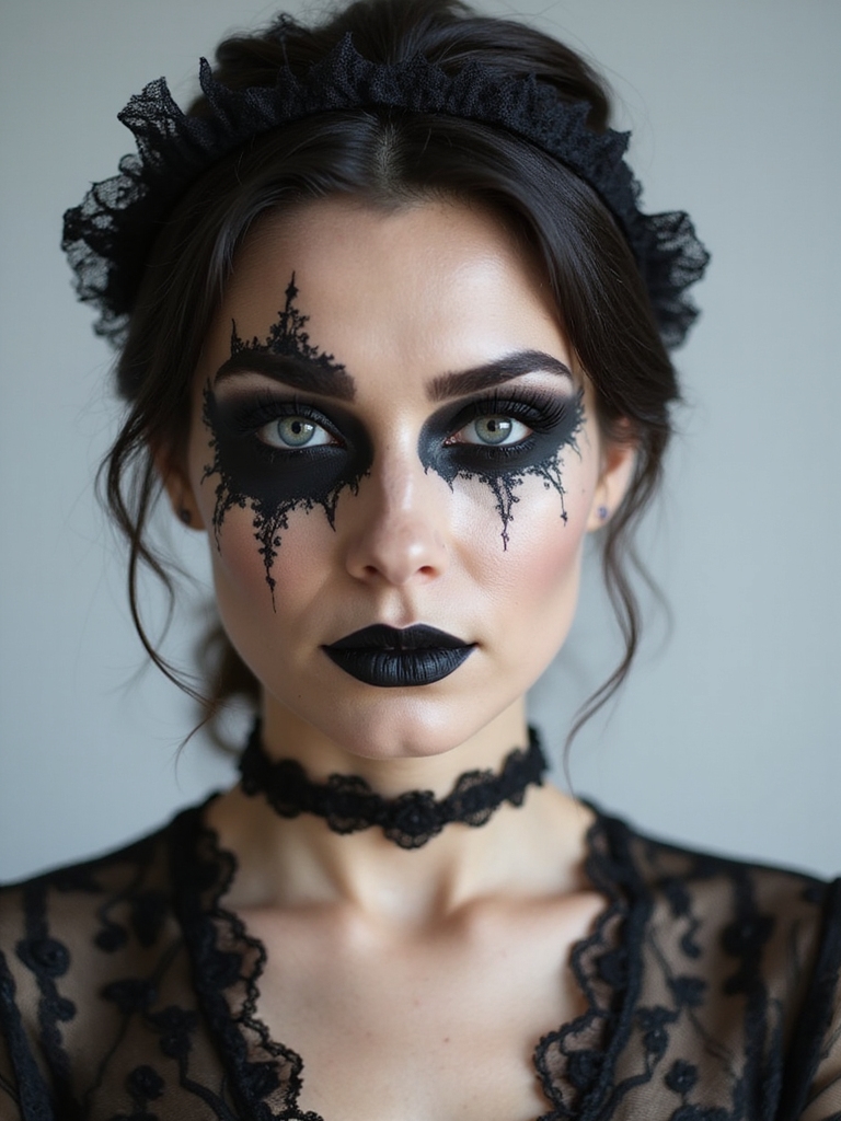 elegant gothic lace accents