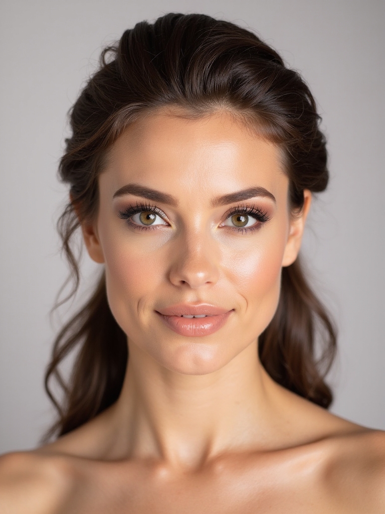 elegant half down ponytail