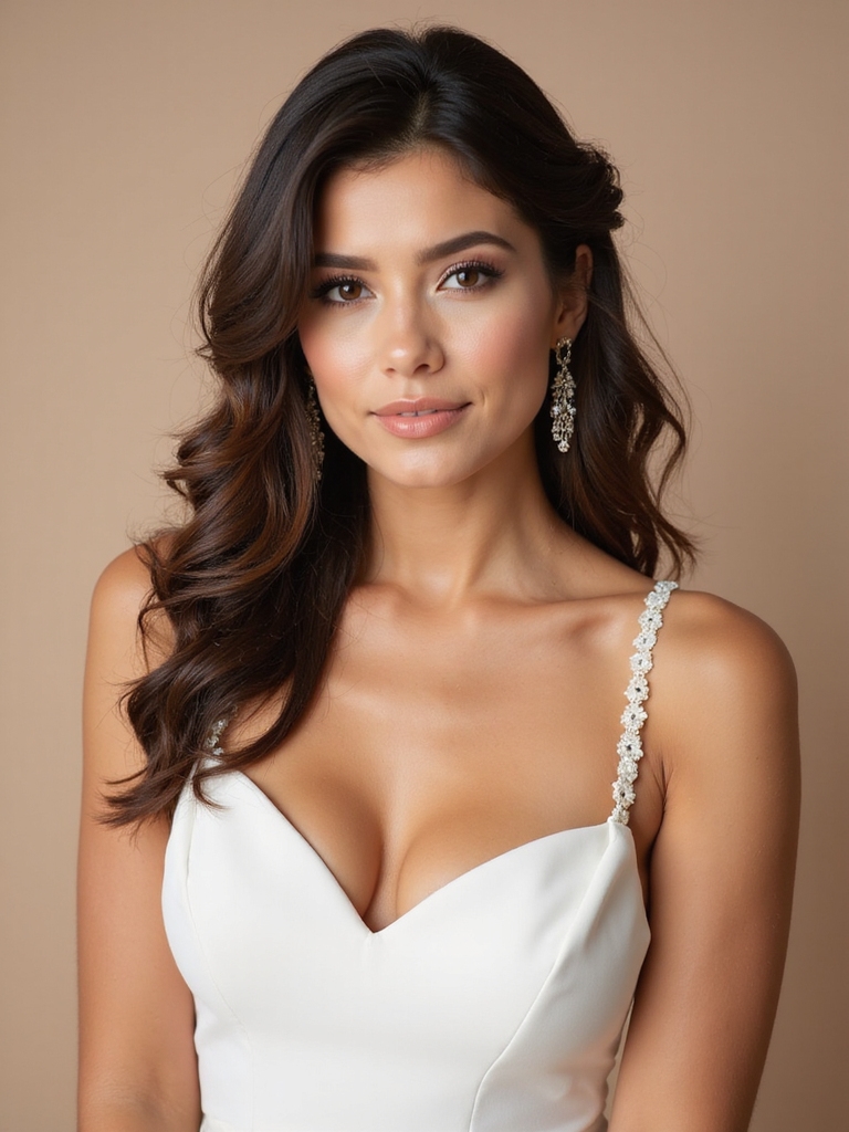 elegant half down wedding hairstyle