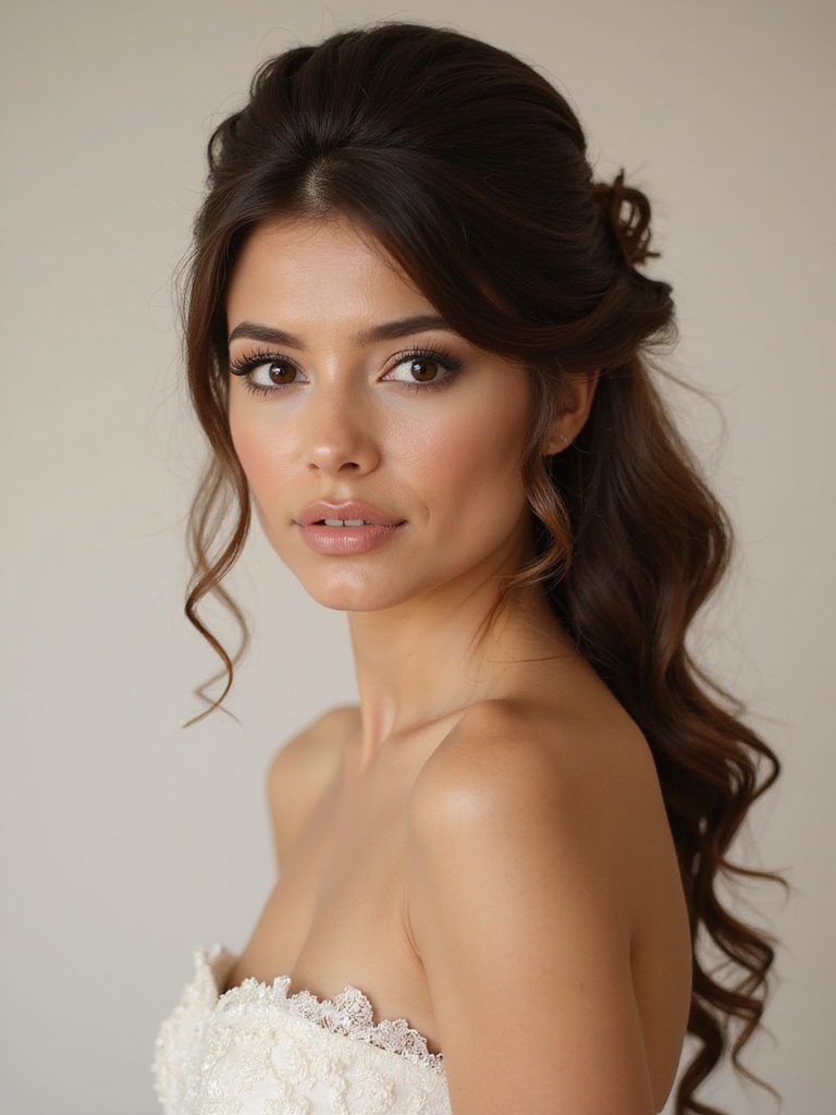 elegant half up hairstyles