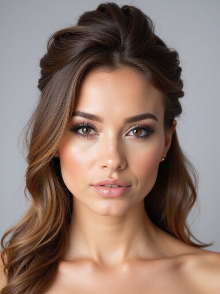 elegant half up hairstyles