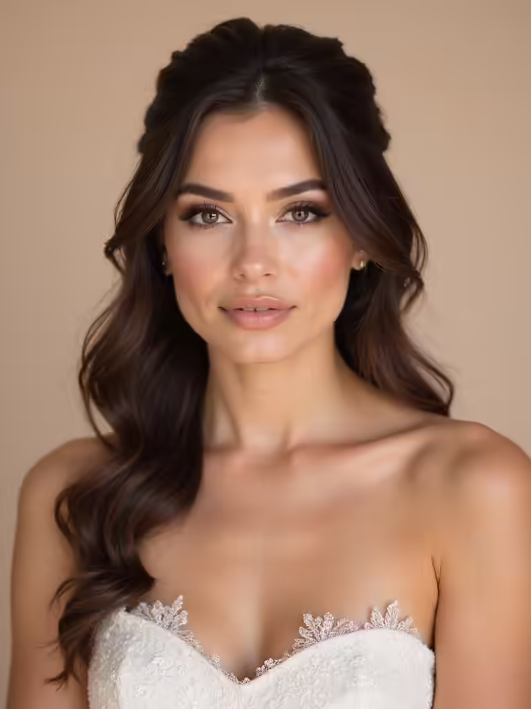 elegant half up hairstyles