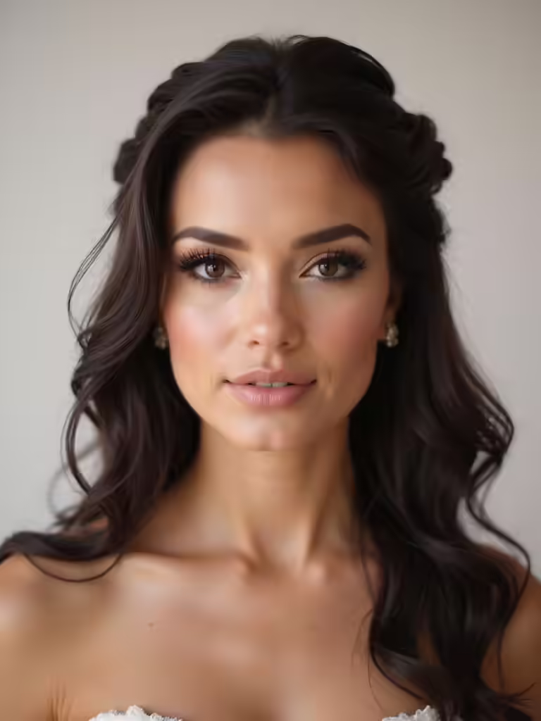 elegant half up hairstyles