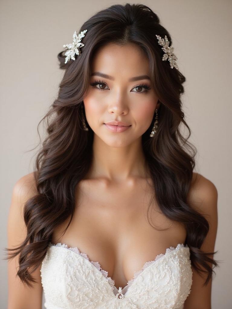 elegant half up styles
