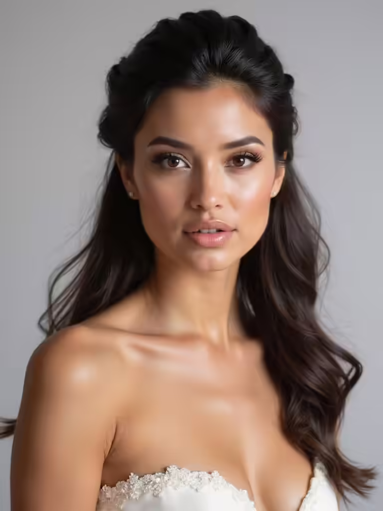 elegant half up styles