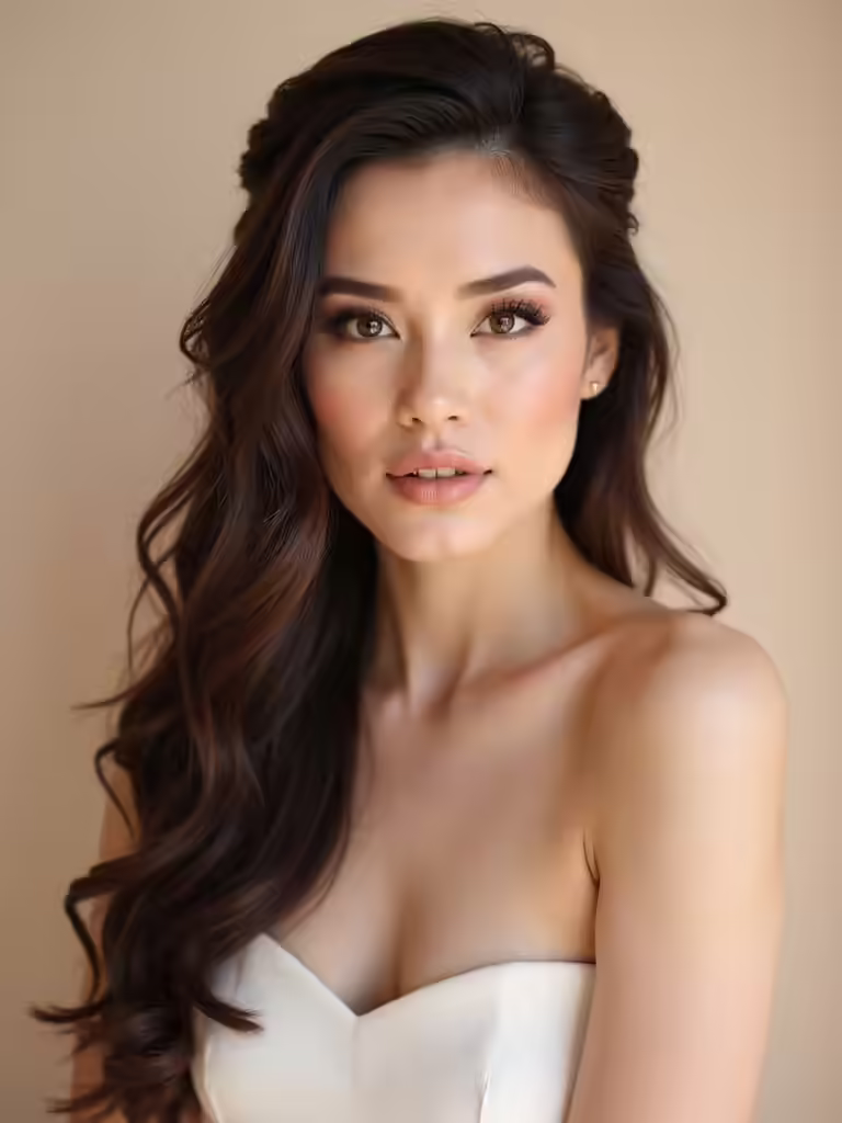 elegant half up wedding hairstyles