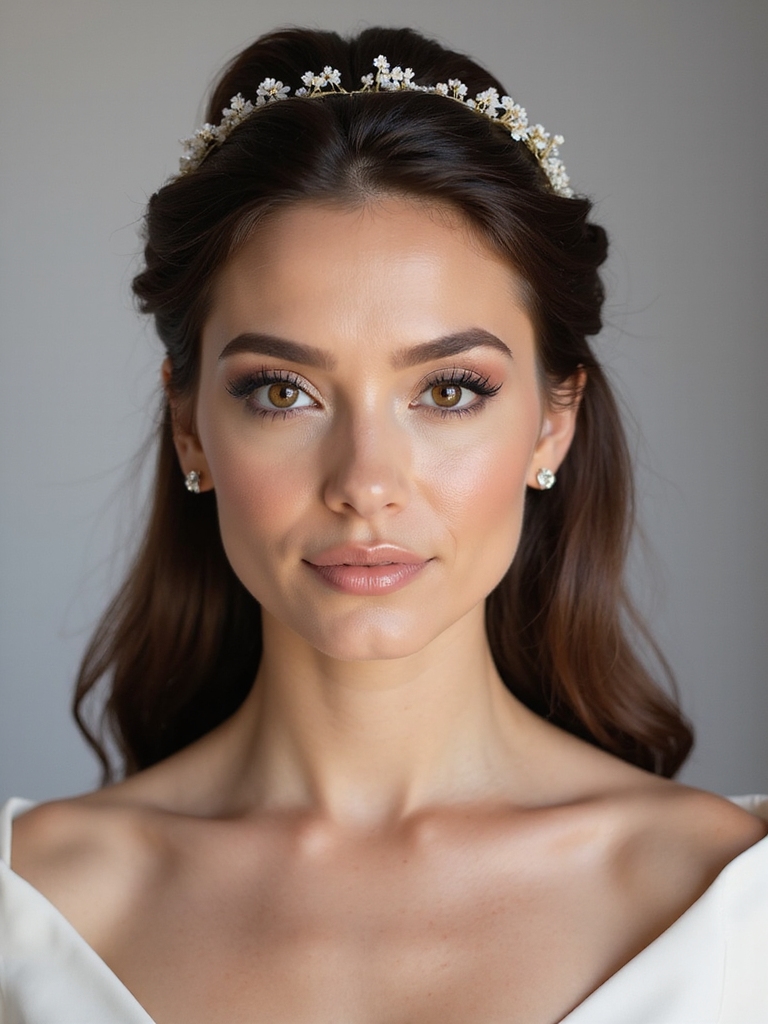 elegant knotted bridal hairstyle