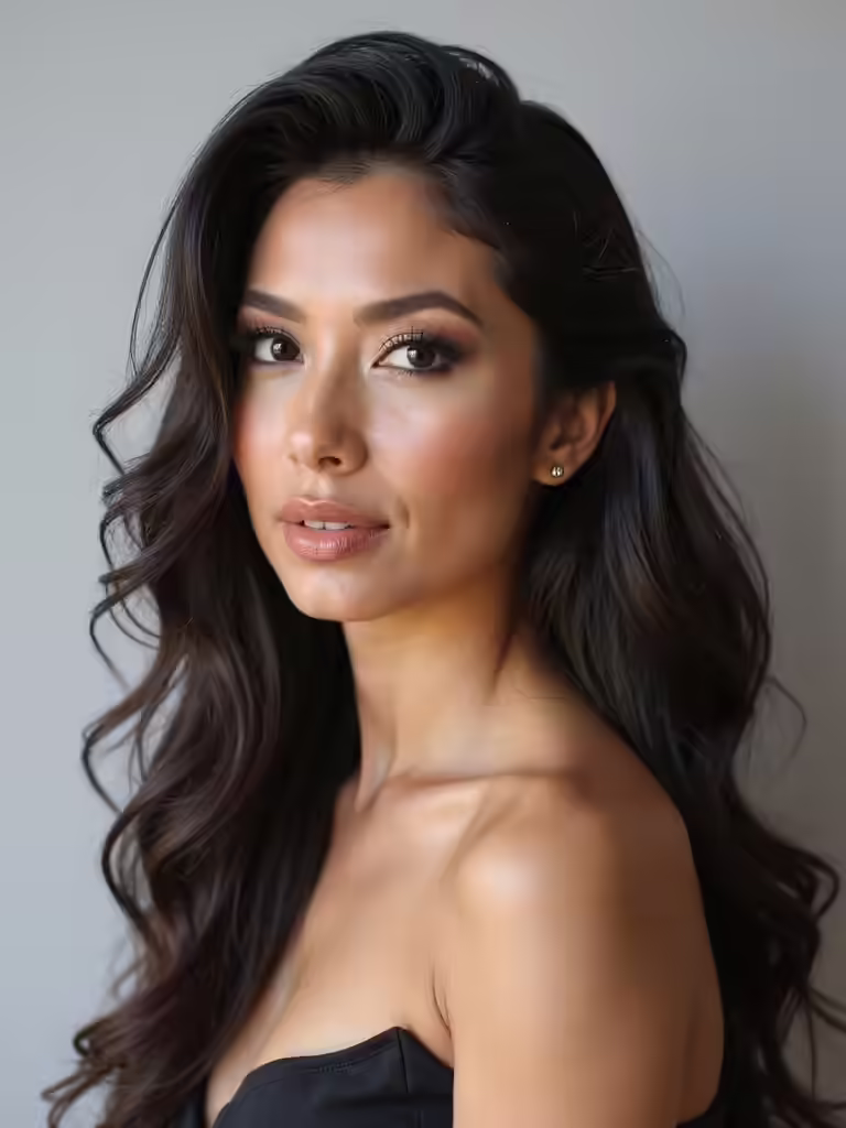 elegant long hairstyles for weddings