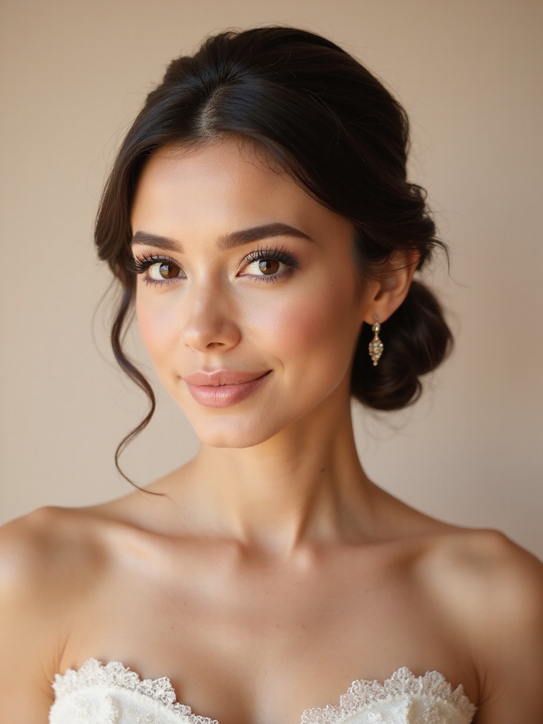 elegant low bun hairstyle