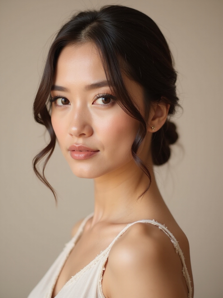 elegant low bun hairstyle