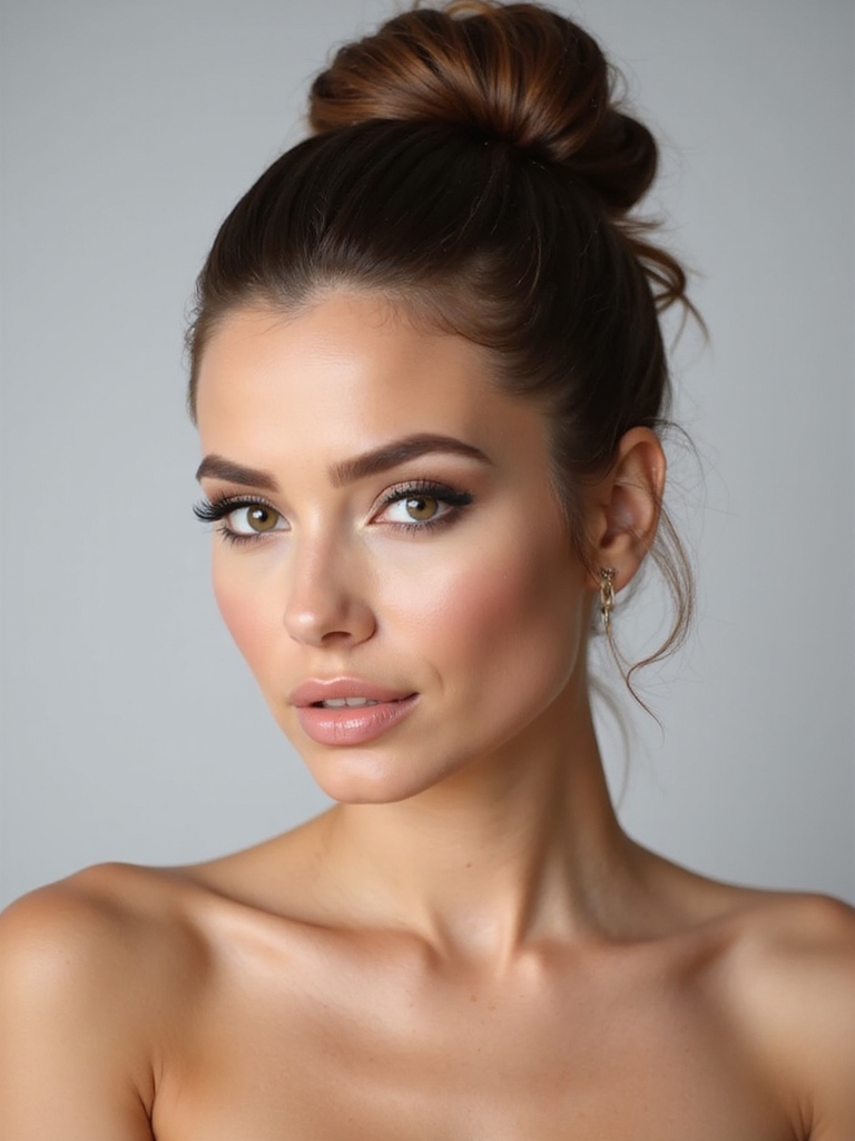 elegant low bun perfection