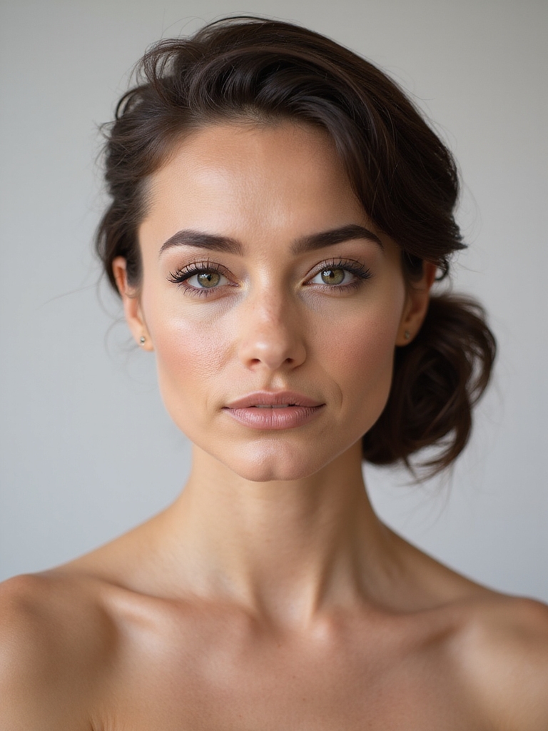 elegant low bun twists
