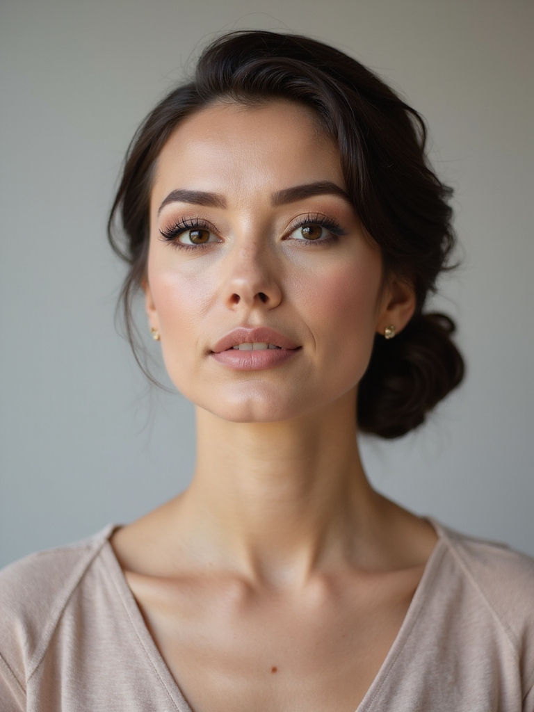 elegant low chignon hairstyle
