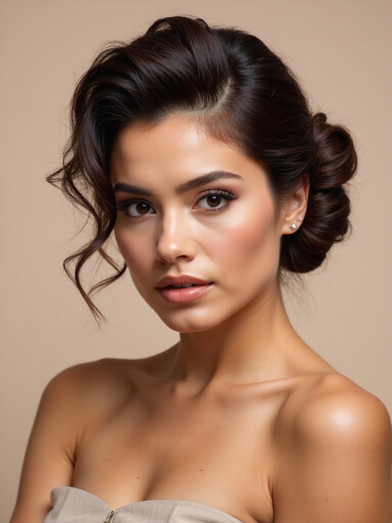elegant low ponytail style