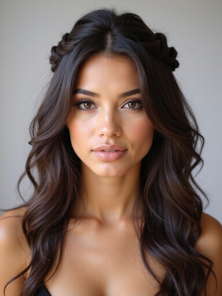 elegant manageable waterfall braid