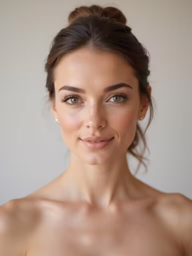 elegant minimal bridal beauty