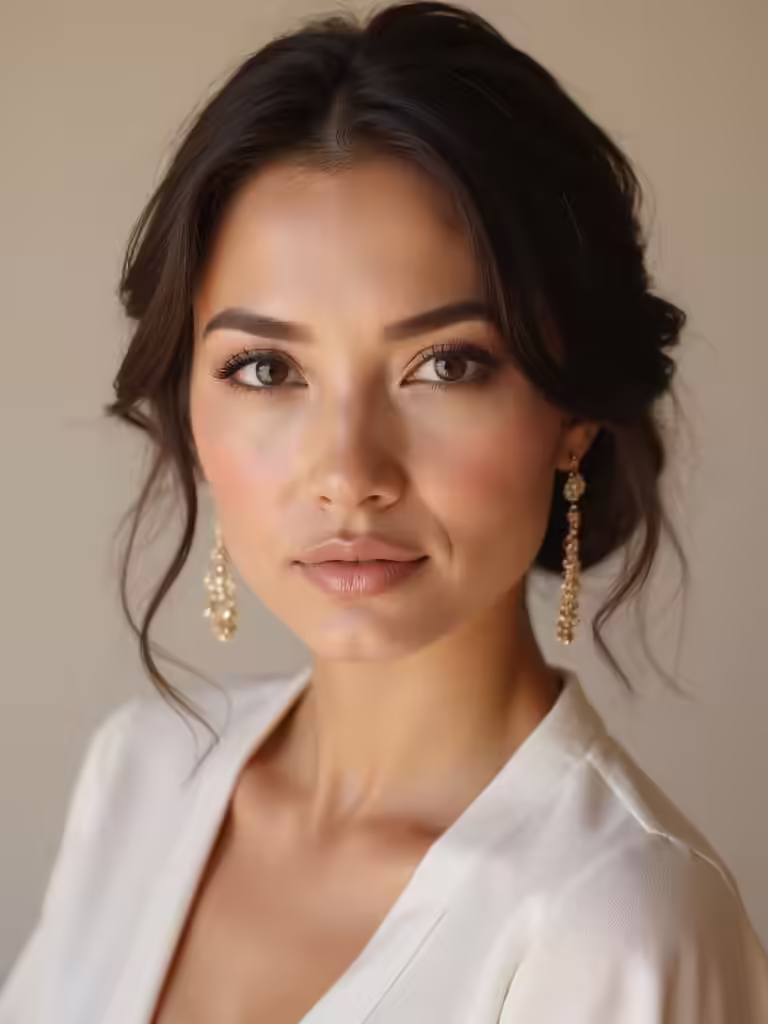 elegant minimal bridal makeup
