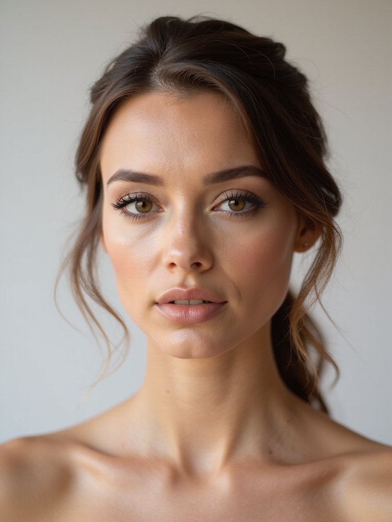 elegant natural bridal beauty