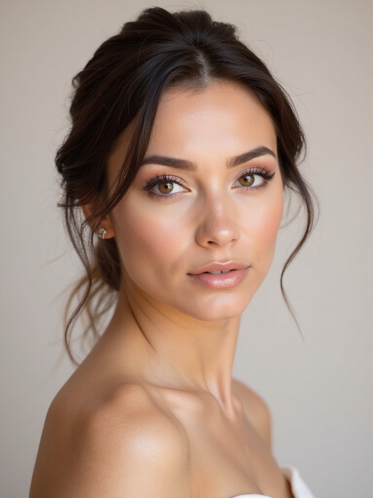 elegant natural bridal beauty