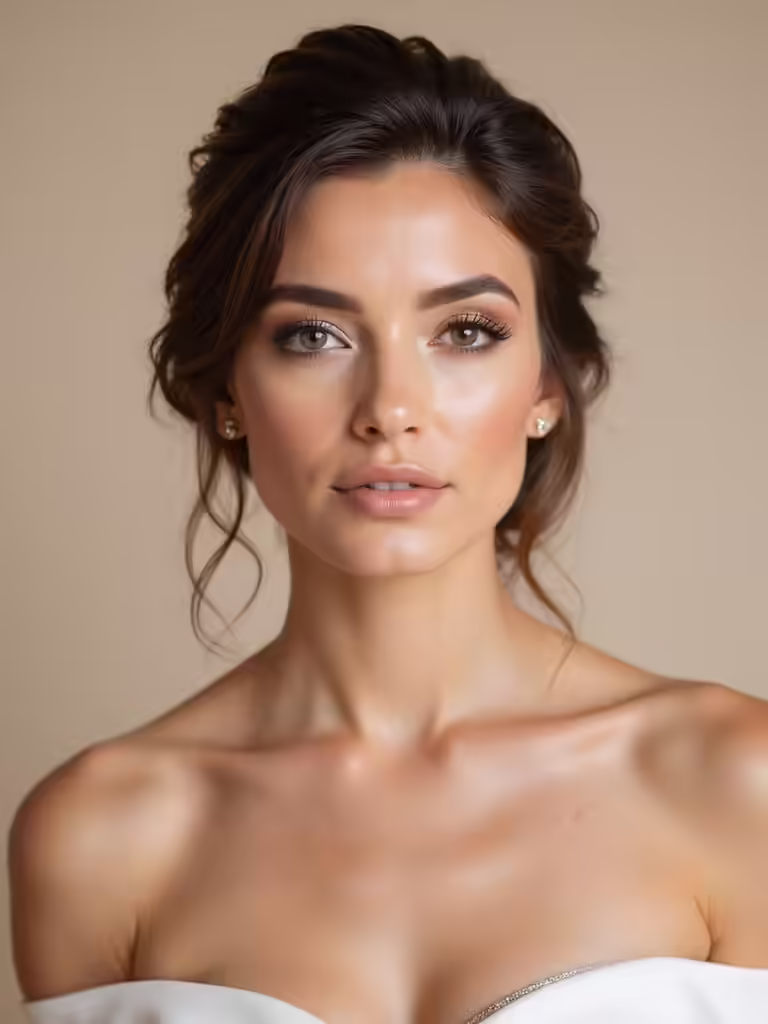 elegant natural bridal looks
