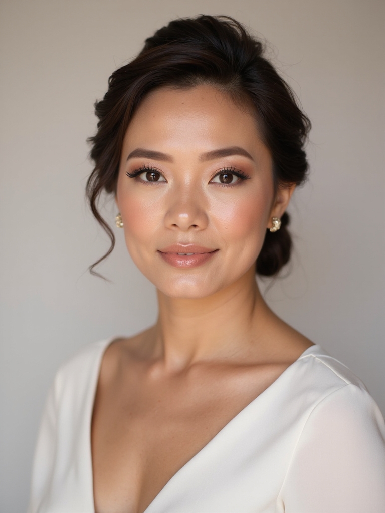 elegant natural bridal makeup