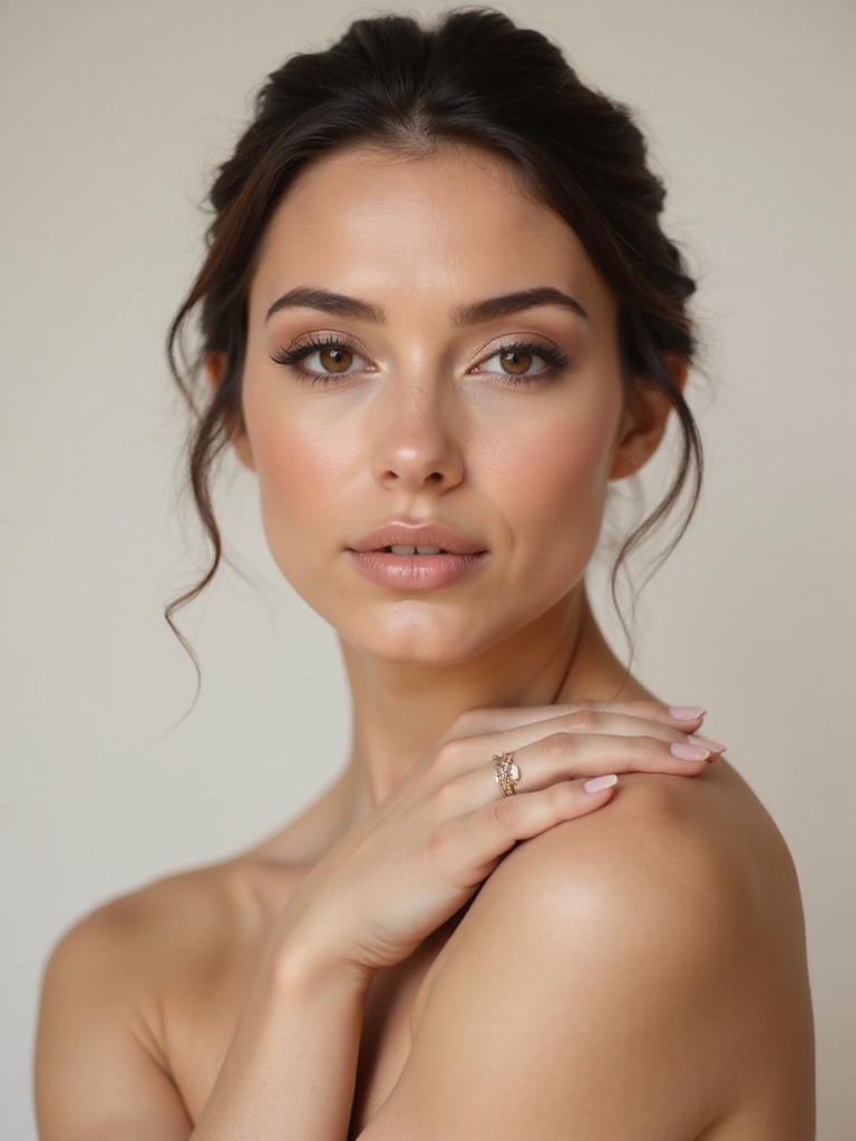 elegant neutral bridal makeup