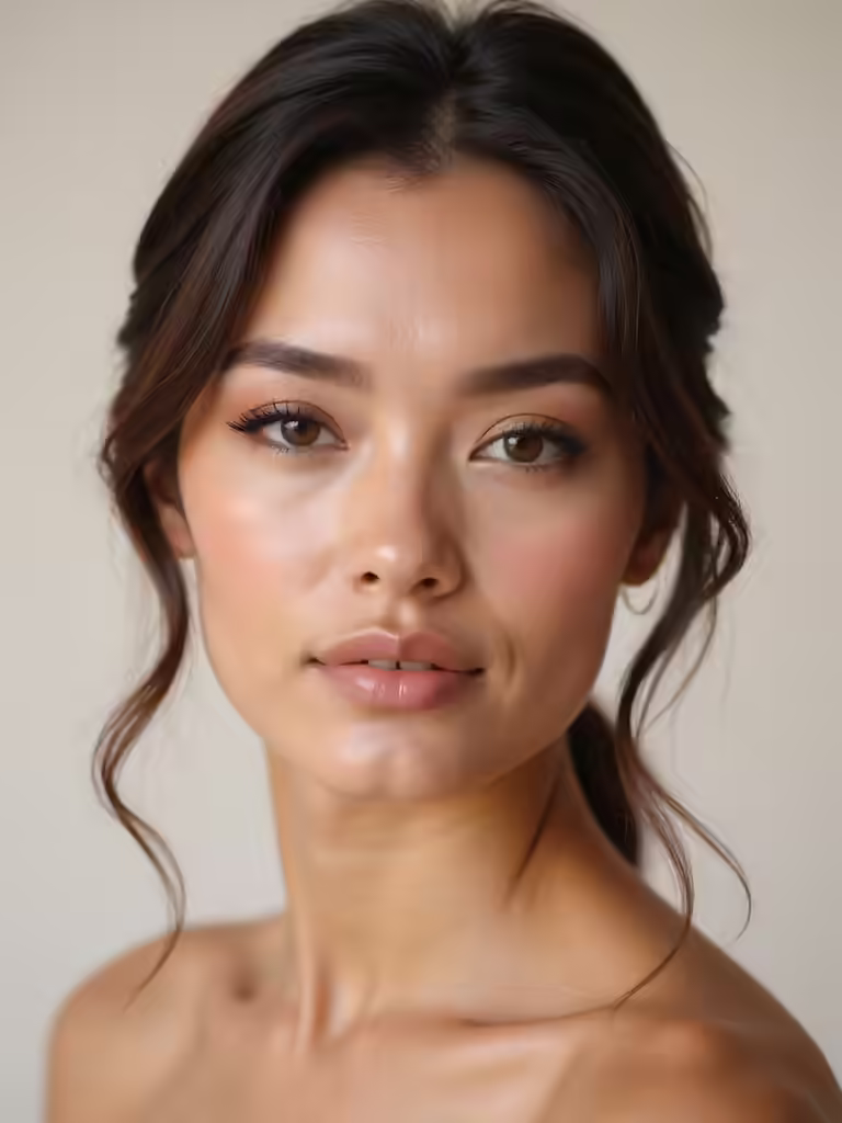 elegant neutral bridesmaid makeup