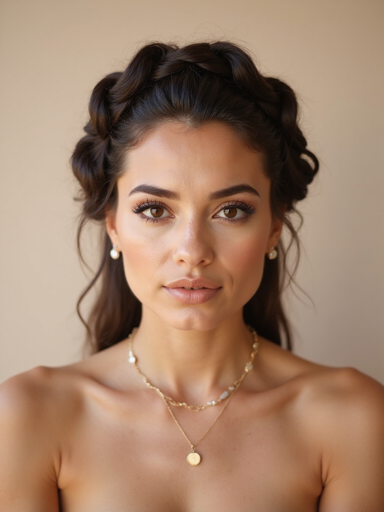 elegant outdoor braided crown