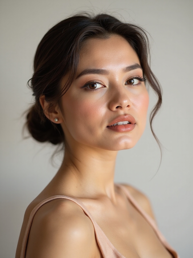 elegant secure low bun
