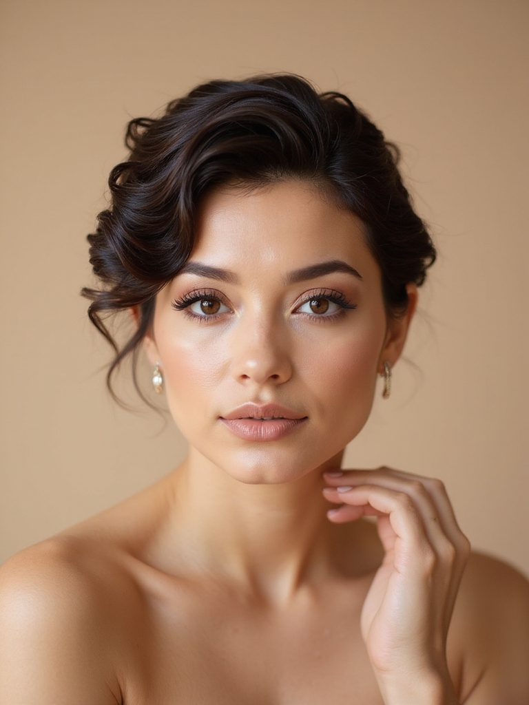 elegant short hair twist