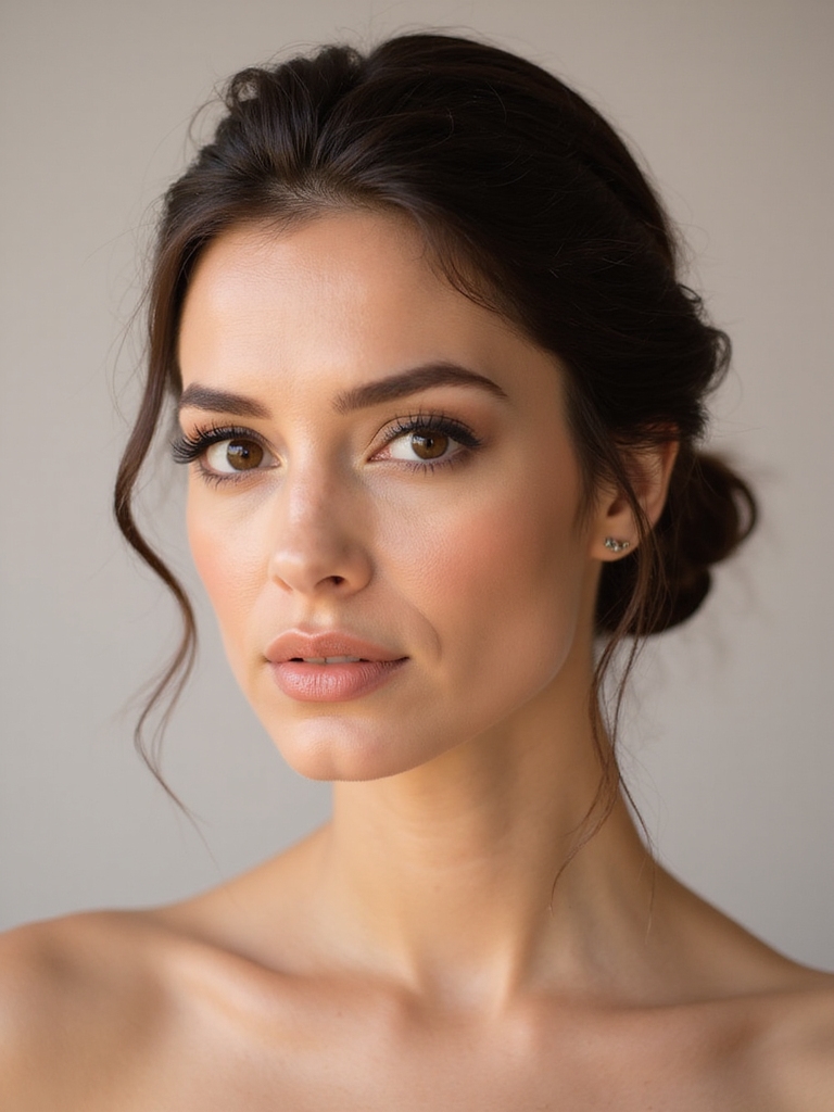 elegant sleek low bun