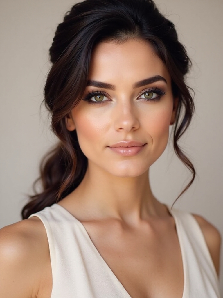 elegant smoky taupe eyeshadow