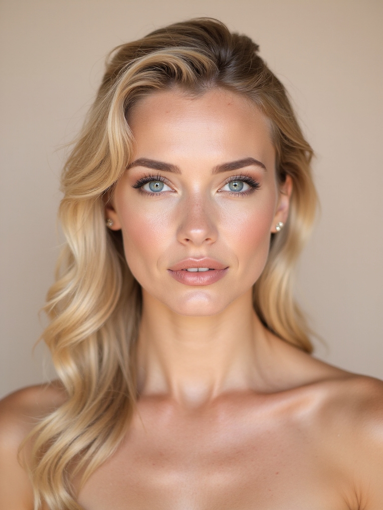 elegant soft neutral bridal
