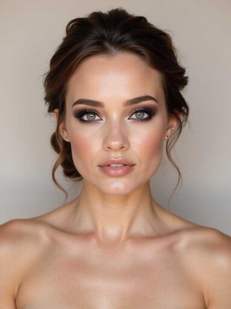 elegant soft smoky eyes
