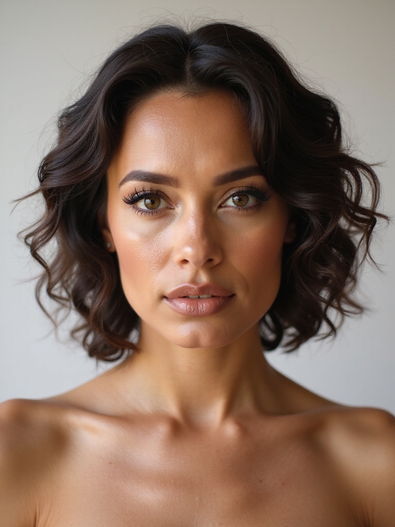 elegant structured low chignon