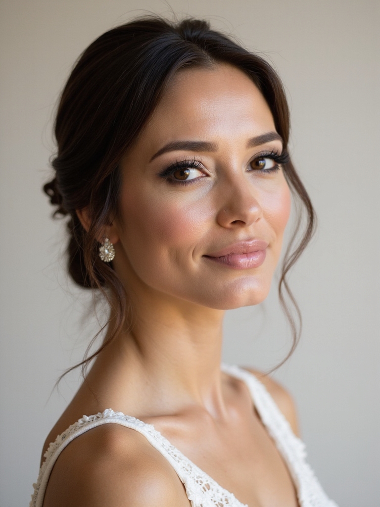elegant subtle smokey eyes