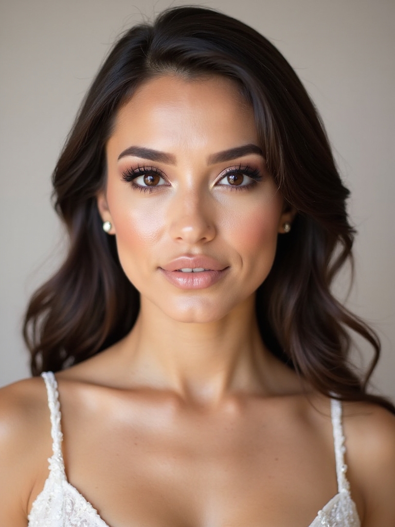elegant subtle smoky eyes