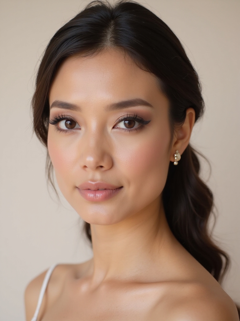 elegant subtle smoky eyes