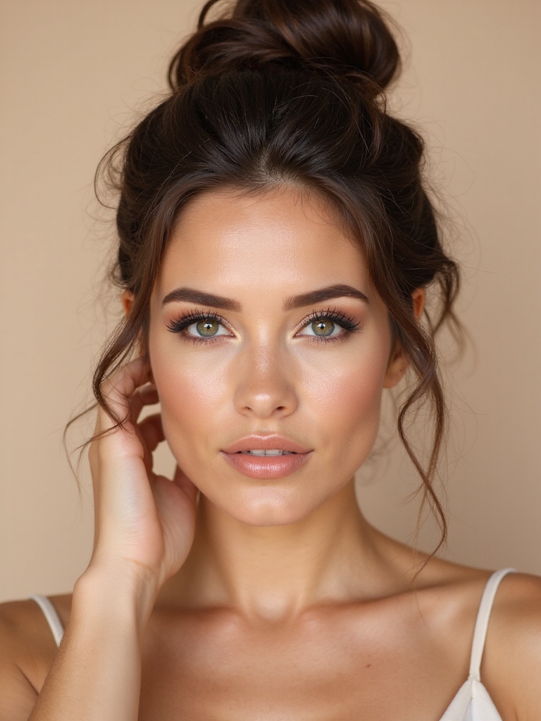 elegant twisted chignon updo