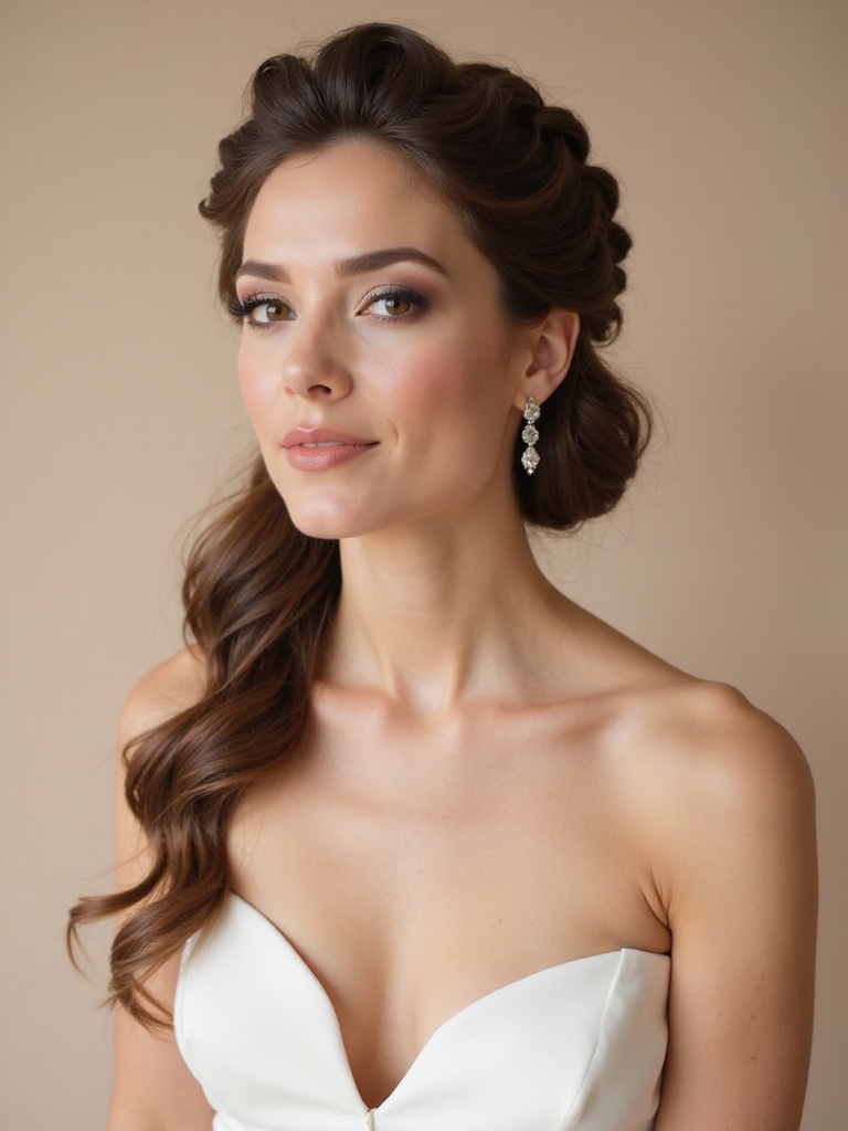 elegant twisted crown bun
