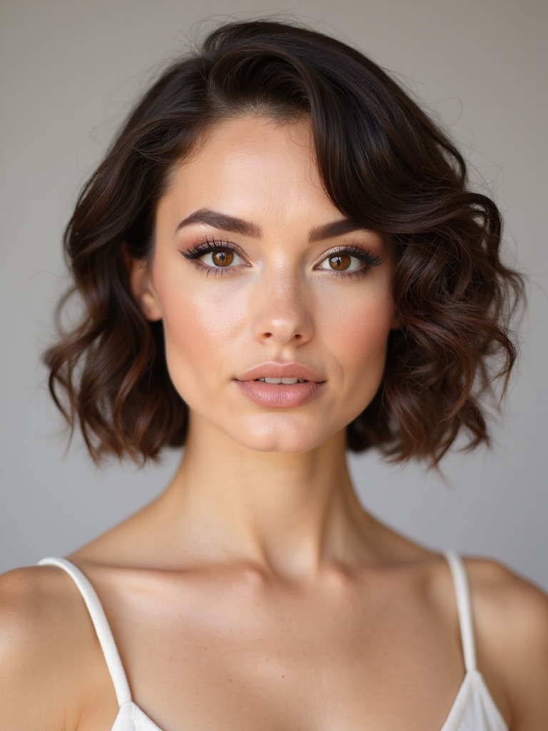 elegant twisted crown curls