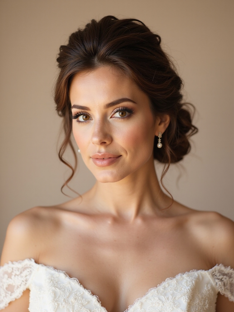 elegant twisted crown updo